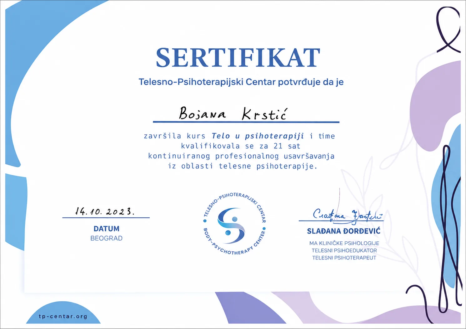 5. Telesna terapija